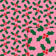 glitter holly pink pattern