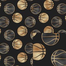 gold basketball pattern