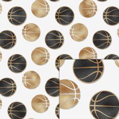 gold white basketball pattern