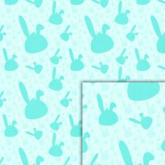green bunnies easter pattern