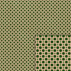green dots kraft style pattern