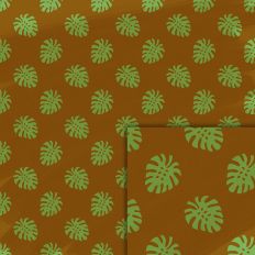 green leaves brown pattern