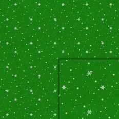 green snowflakes pattern