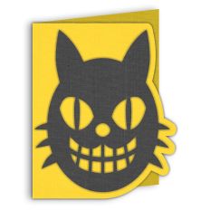 halloween black cat card