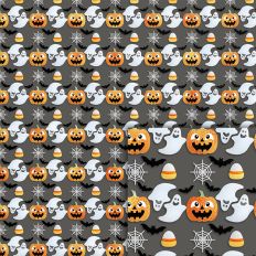 halloween black foil style pattern