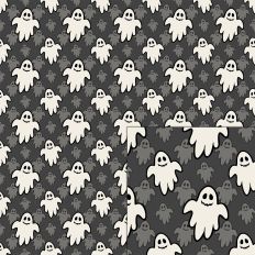 halloween ghosts pattern