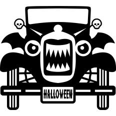 halloween old car