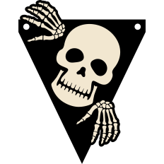 halloween skull banner