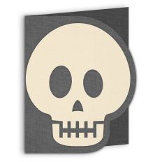 halloween skull card