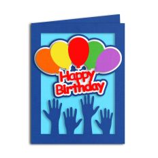 hands up happy birthday card