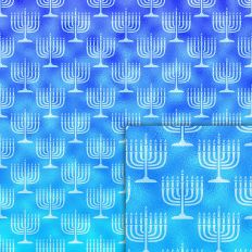 hanukkah foil style pattern