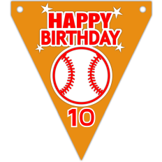 happy birthday baseball banner