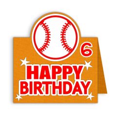 happy birthday baseball card