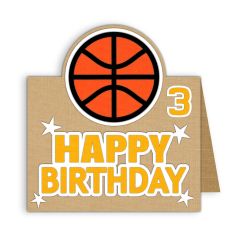 happy birthday basketball card