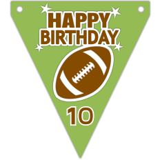 happy birthday football banner