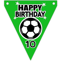 happy birthday soccer banner