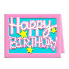happy birthday stars card