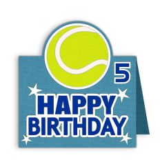 happy birthday tennis card
