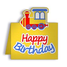 happy birthday train card