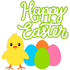 happy easter chick