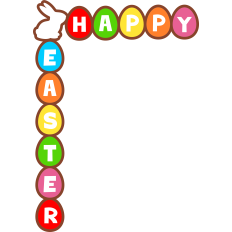 happy easter corner