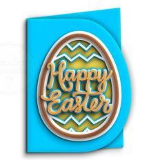 happy easter egg card