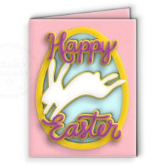 happy easter rabbit hop card