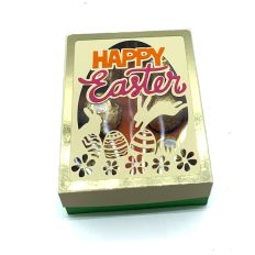 happy easter rectangle box