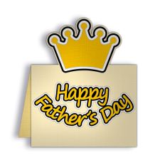 happy fathers day crown card