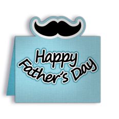 happy fathers day moustache card