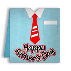 happy fathers day tie card
