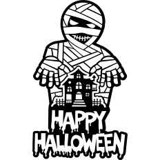 happy halloween mummy