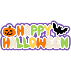 happy halloween phrase