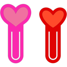 heart clips