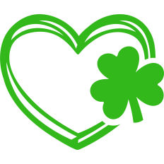 heart lines shamrock