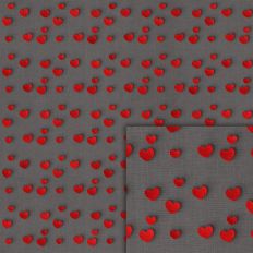 hearts black pattern