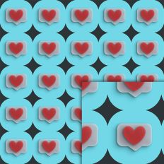 hearts pattern