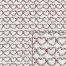 hearts pink foil style pattern