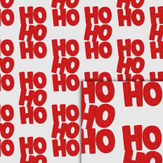 ho ho ho glitter red pattern