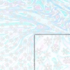 holographic snowflake glitter style pattern