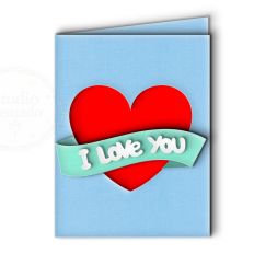 i love you heart card