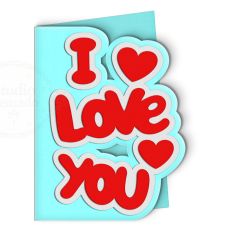 i love you phrase card