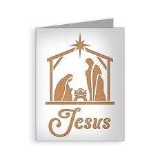 jesus nativity card