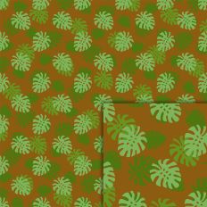 leaves green brown pattern