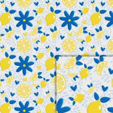 lemon blue pattern