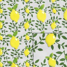 lemon branch foil style pattern