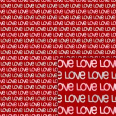 love foil style pattern