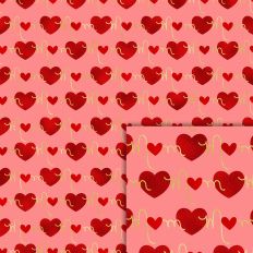 love mom hearts foil style pattern