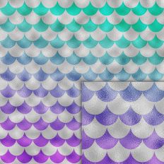 mermaid scales foil style pattern