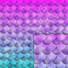 mermaid scales foil style pattern